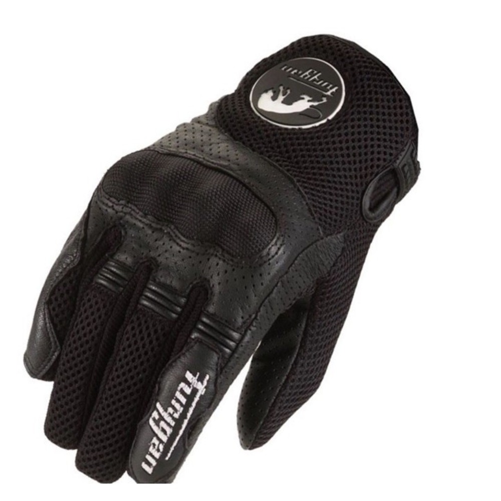 Furygan TD 02 Mesh Evo Motorcycle Gloves Size S Black Goat Leather NWT NWOT